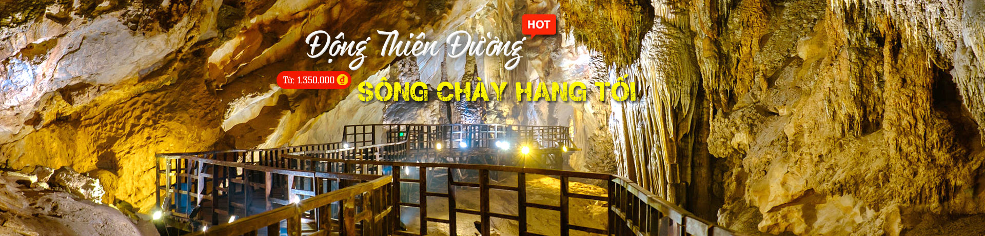 Tour Du Lịch Quảng Bình Động Thiên Đường Sông Chày Hang Tối